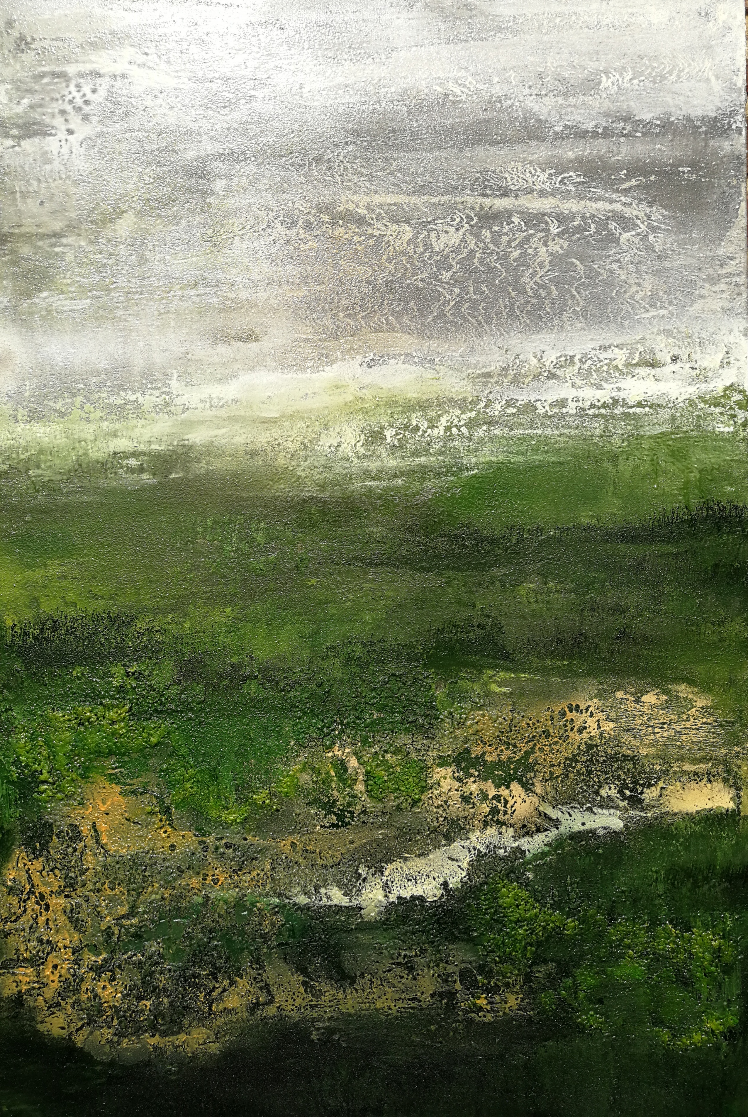 the green valley (acryl op doek 60 op 90 cm)