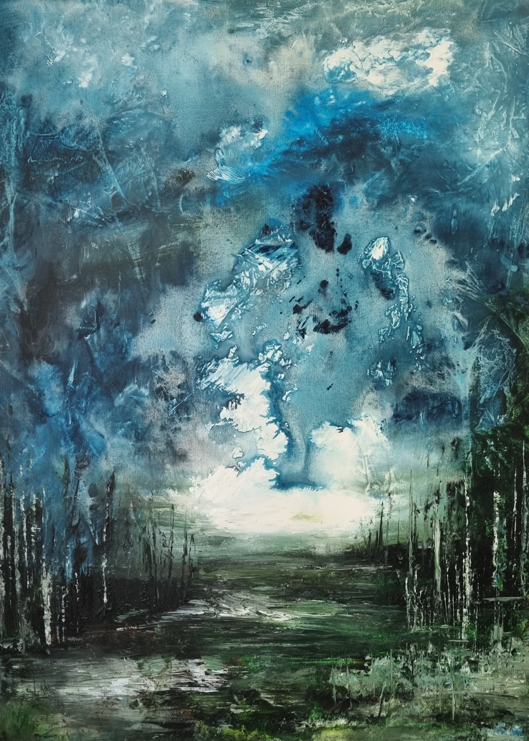 bos (acryl 70 op 100 cm)